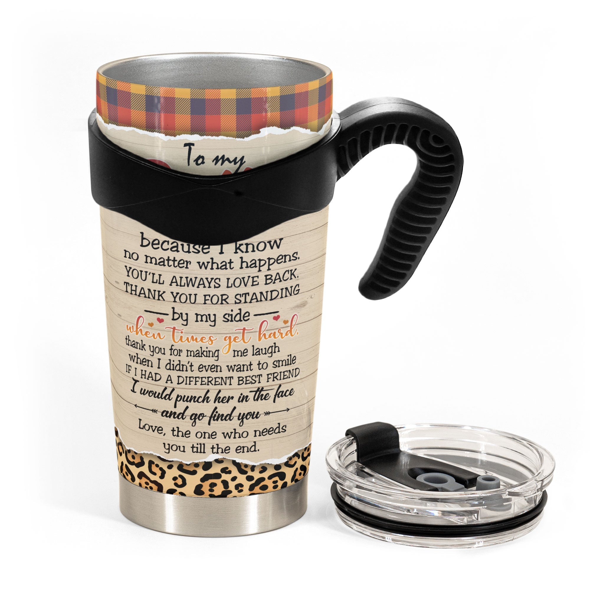 You Are My Person - Personalized Tumbler Cup - Fall Season Gift For Besties - Cartoon Autumn Friends